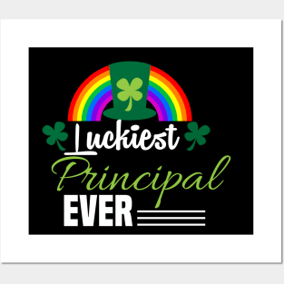 luckiest principal ever st patricks day Posters and Art